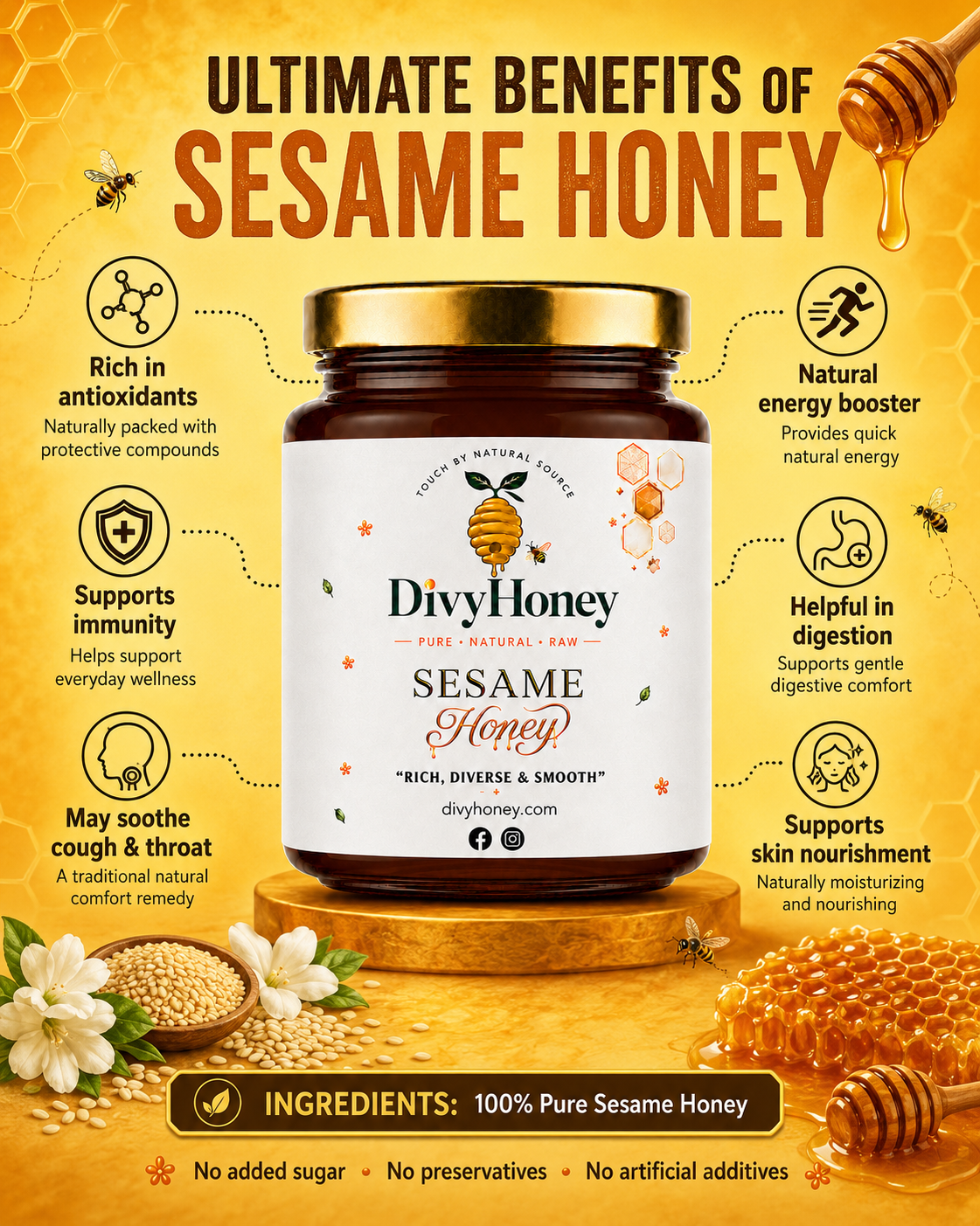 Sesame Honey gallery photo thumbnail
