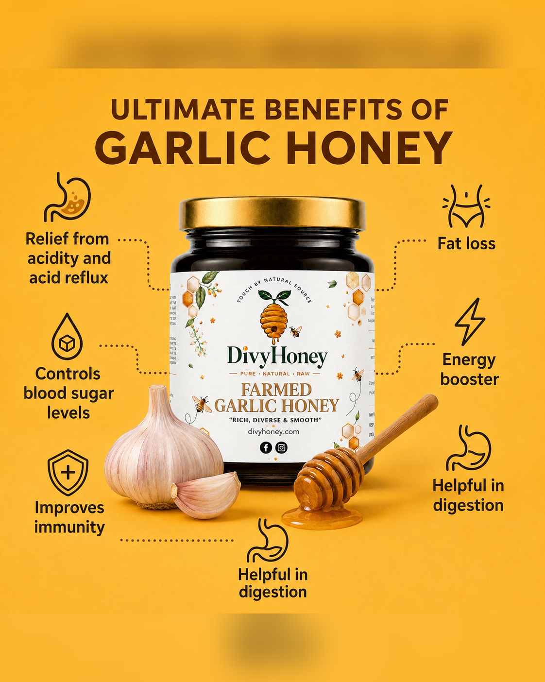 Farmed Garlic Honey gallery photo thumbnail