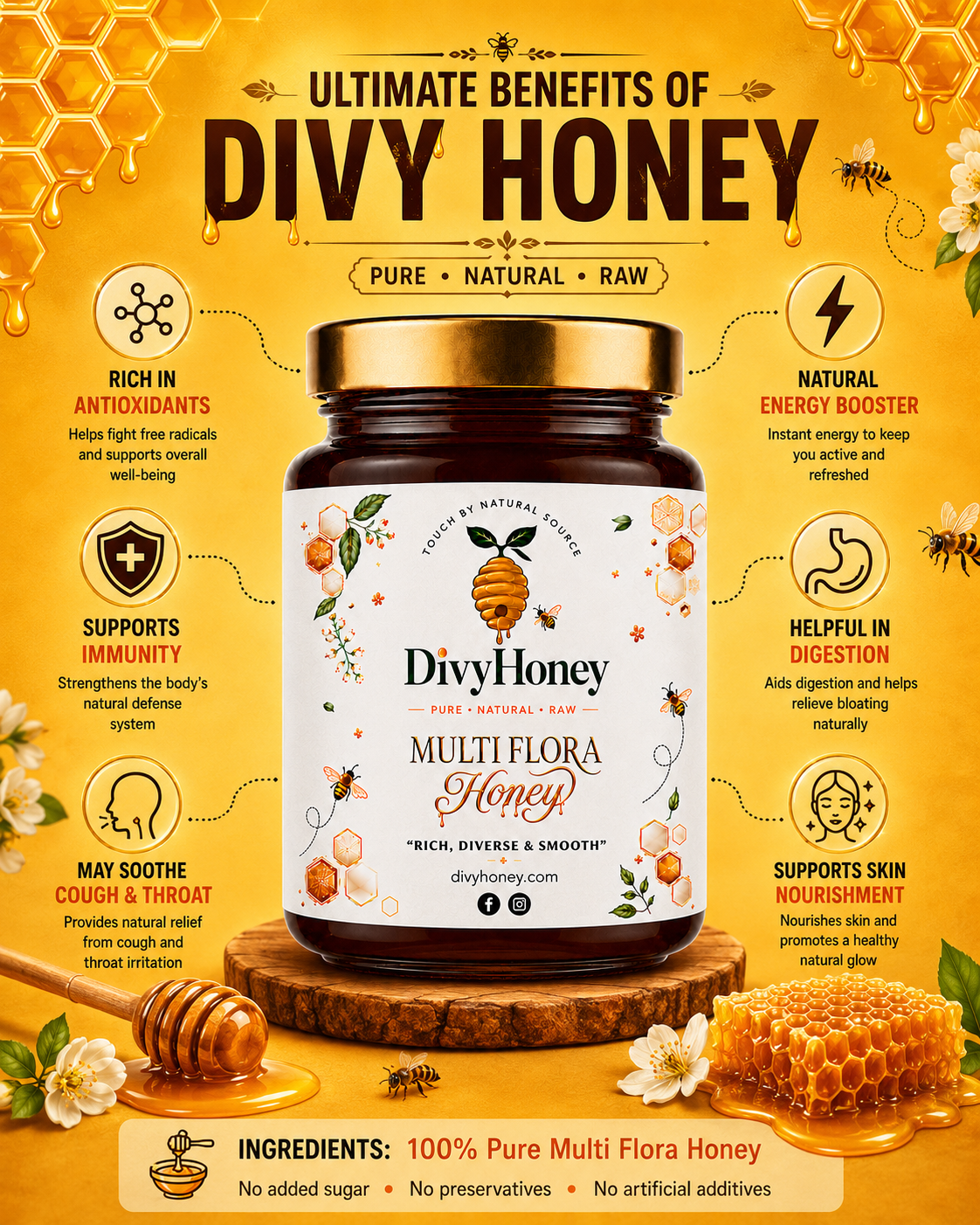 Multi Flora Honey gallery photo thumbnail